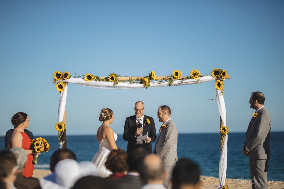 Wedding ceremony on the beach - Jo & KC's Wedding in Cabo - Jo & KC's Wedding in Cabo